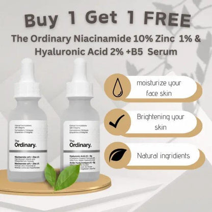 Clear Smooth & Balanced Skin Duo – Niacinamide 10% + Zinc 1% Serum – | Buy 1 Get 1 Free (30ML)